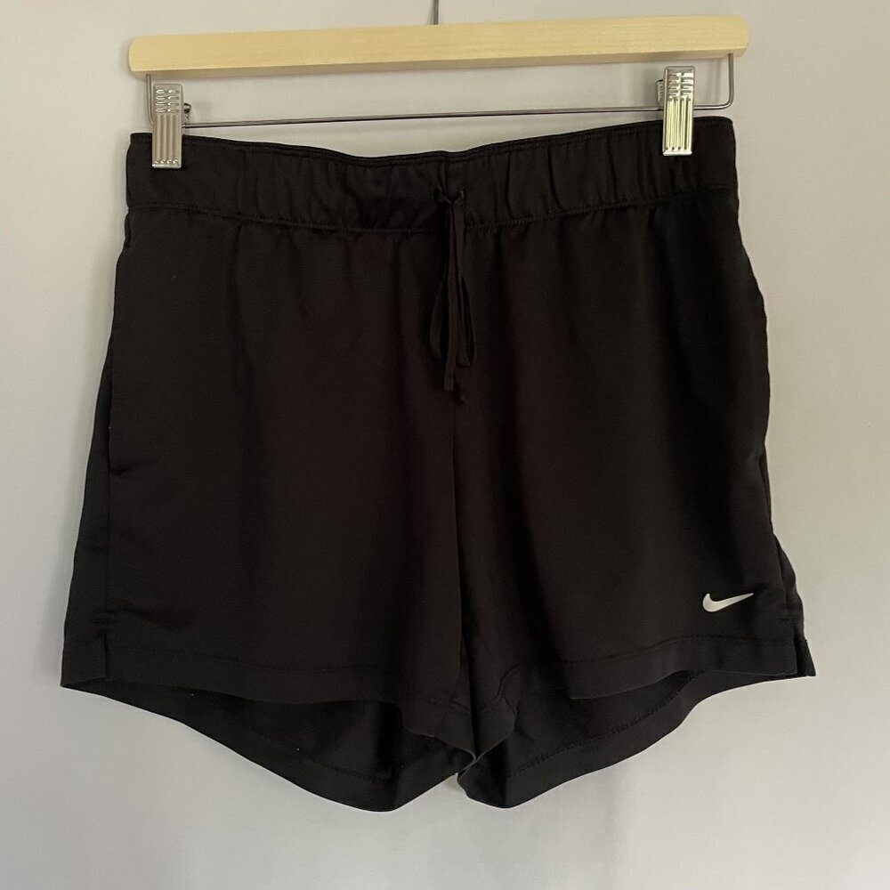 Nike dri-fit black workout athletic shorts casual pockets drawstring size small